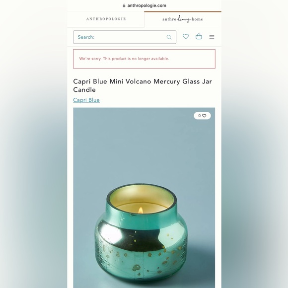 Set of 2 Limited Edition Capri Blue Mini Volcano Green Mercury Glass Jar Candles - Picture 1 of 3